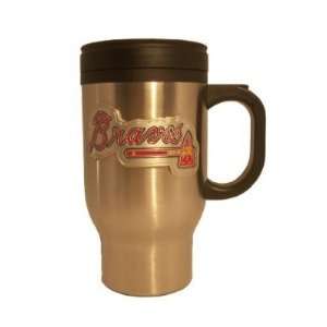  Atlanta Braves Stainless Steel 16 oz Travel Mug   MLB 