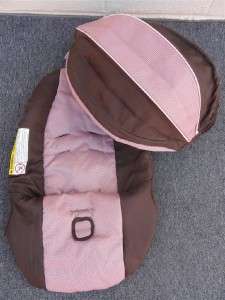 Graco SnugRide Infant Car Seat Cover & Canopy Set * Pink/Brown  
