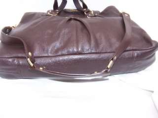 Coach Ashley Leather Carryall Bag 15513 AND 46208 Wallet NWT BROWN LOT 