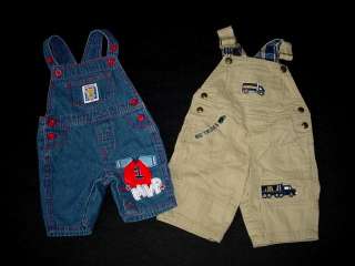 USED BABY BOY 0 3 MONTHS SPRING SUMMER OVERALL JUMPER DENIM OUTFIT 