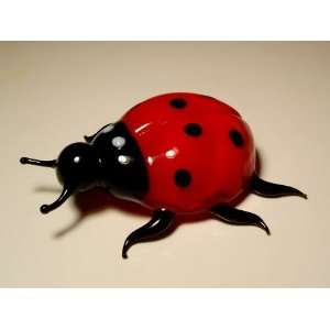    Blown Glass Art Animal Insect Figurine Ladybug