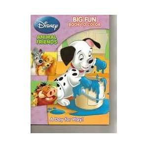  Disney Animal Friends Big Fun Book to Color ~ A Day for 
