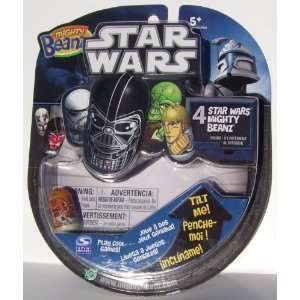    Mighty Beanz Star Wars 4 Pack with Admiral Ackbar Toys & Games