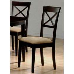 Hardwood Cross Back Dining Chairs (Set of 2)  