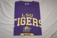 LSU TIGERS Big and Tall Full Logo T Shirt sz XL 1X TALL  