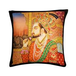Indian King Hand printed Decorative Pillow (India)  
