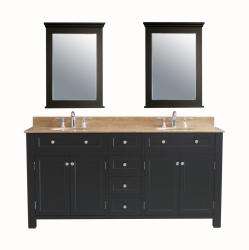   72 inch Traditional Double sink Bathroom Vanity Set  