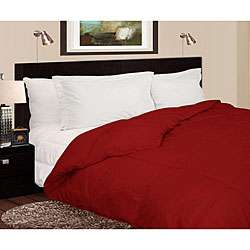   230 Thread Count Red Microfiber Down Comforter  