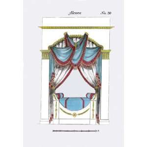 French Empire Alcove Bed No. 20 24x36 Giclee