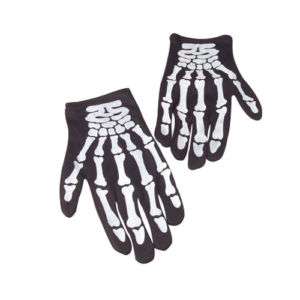 skeleton black gloves kids boys halloween costume skull  