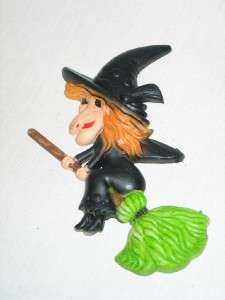 Vintage Halloween Plastic Witch Cake Decoration HK  