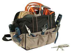Tool Bag w Padded Handle, Shoulder Strap,10 Pockets New  
