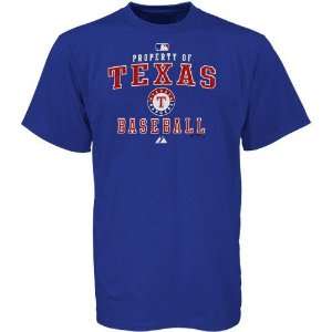  Texas Rangers Youth AC Property of T shirt by Majestic 