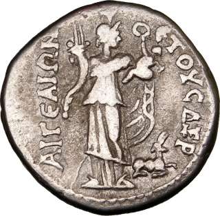 117AD HADRIAN Aigeai Cilicia Silver TRIDRACHM Amaltheia  