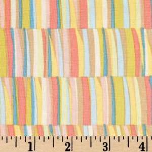  44 Wide Timelss Treasures Bands of Color Pastel Fabric 