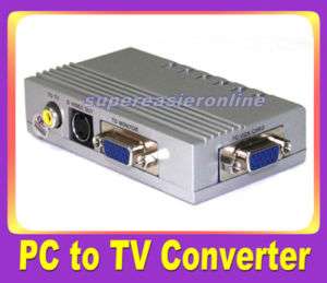 NEW Laptop/ PC VGA to AV/ TV converter Scart Adapter  