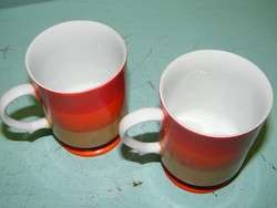   60s HOLT HOWARD Coffee Mug LOT ART DECO Emo Mod Cups RETRO Set  