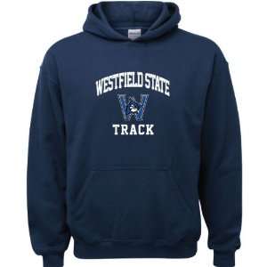  Westfield State Owls Navy Youth Track Arch Hooded 