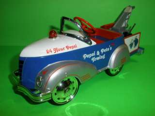   GENDRON PIONEER PEDAL CAR TOW TRUCK BANK #2 CROWN PREMIUM MIB  