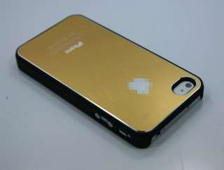Brushed Luxury Hard Case iPhone 4 4S Aluminum GOLD AT&T Verizon Sprint 