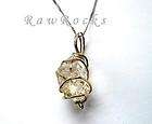   quartz 9ct 18ct white gold pendant necklace handmade jewellery