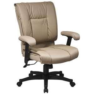   Chair with Pillow Top Seat and Back and Adjustable Padded Waterfa