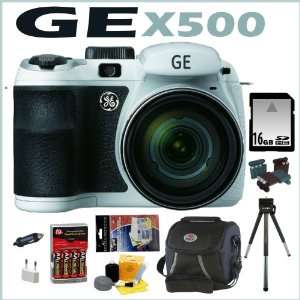  GE X500 16MP Digital Camera with 15X Optical Zoom and 2.7 