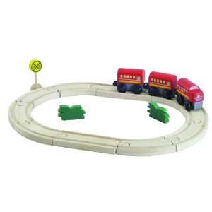  Plan Toys Plancity Oval Train Set Toys & Games