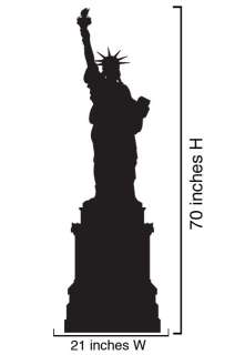 Vinyl Wall Decal Sticker Statue of Liberty NYC 21x70  