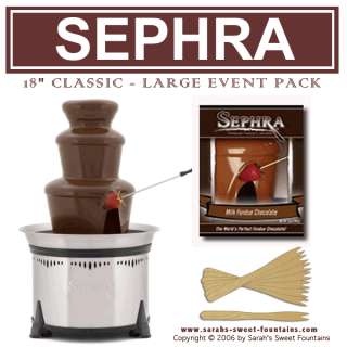 SEPHRA CLASSIC CHOCOLATE FOUNTAIN   LARGE WEDDING PACK  