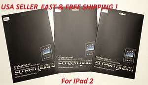 Retail Package Clear LCD Screen Protector for Apple IPad 2 Fast&Free 