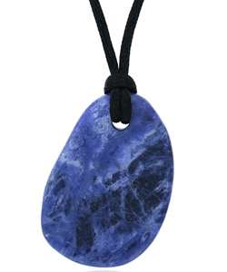   Creations Sterling Silver Sodalite Stone Necklace  