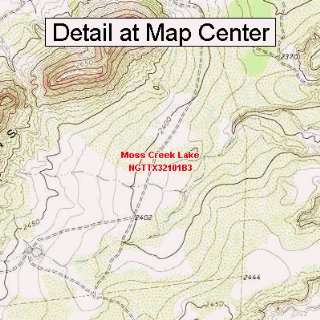   Map   Moss Creek Lake, Texas (Folded/Waterproof)