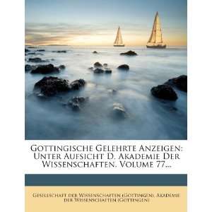   (Gotting, Akademie der Wissenschaften (Gottingen) Books
