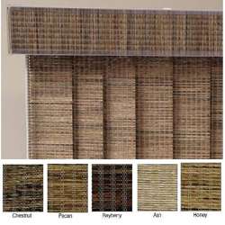 Edinborough Fabric Vertical Blinds (98 in. W x Custom Length 