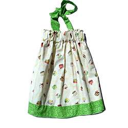 Little Girl Cupcake and Halter Dress  
