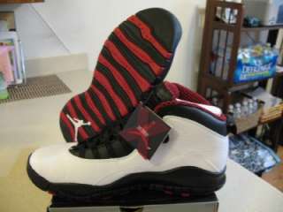Nike Air Jordan Retro 10 CHICAGO Mens leather basketball shoes size 10 