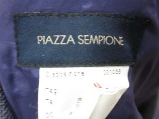 PIAZZA SEMPIONE Purple Wool Blazer Jacket Sz 48  