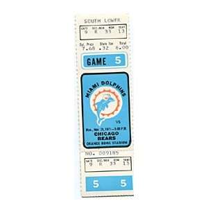 Miami Dolphins 1971 Game 5 Ticket 