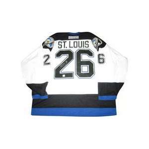  Martin St. Louis Tampa Bay Lightning Autographed Pro NHL 