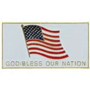  American Flag God Bless Our Nation Pin 1 Arts, Crafts 