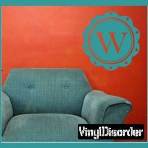   Letter W Monogram Letters Vinyl Wall Decal Sticker Mural Quotes Words