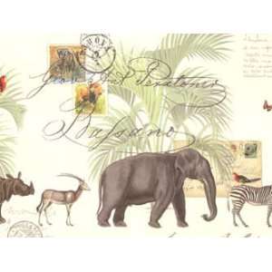 Jungle Animals Rolled Gift Wrap Paper