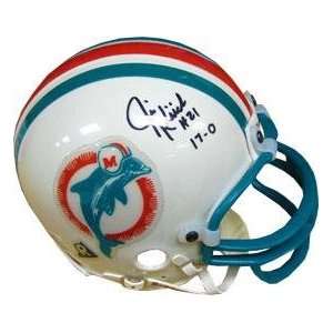  Signed Jim Kiick Mini Helmet   Autographed NFL Mini 
