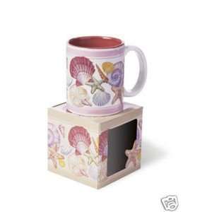  Hawaii Coffee Mugs 4 Pack Seashells Pink