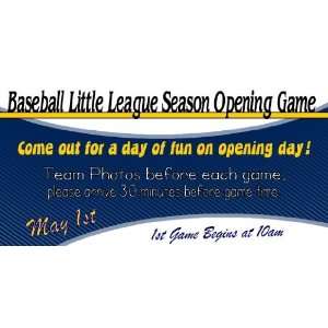    3x6 Vinyl Banner   Lil League Baseball Other 