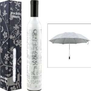  Best Quality Trademark HomeT Wine Bottle Umbrella   Silver & White 
