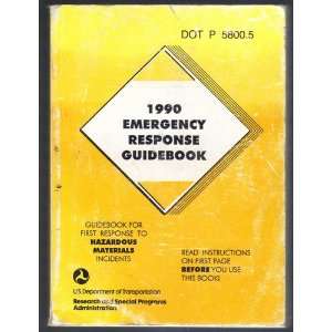  1990 Emergency Response Guidebook Books