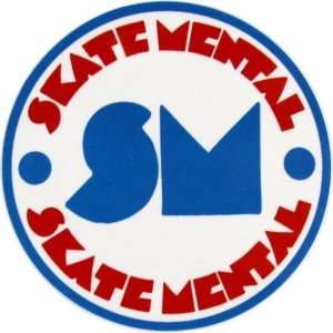  Skate Mental Logo Decal Single Skateboarding Decals 