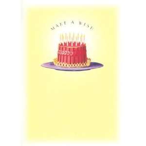  Fancy Birthday Cake With Candl, Note Card, 4.75x6.75